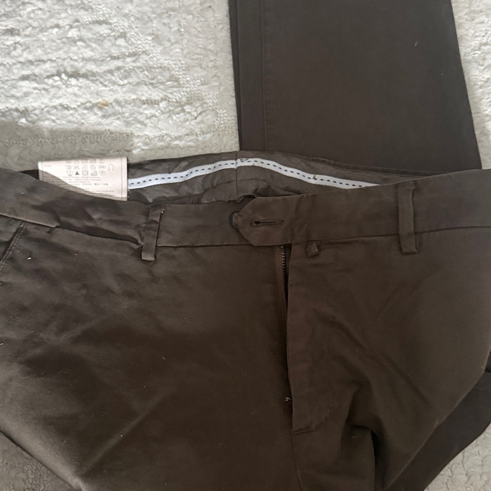 Men’s Suitsupply chinos olive color size 50 - Picture 3 of 7